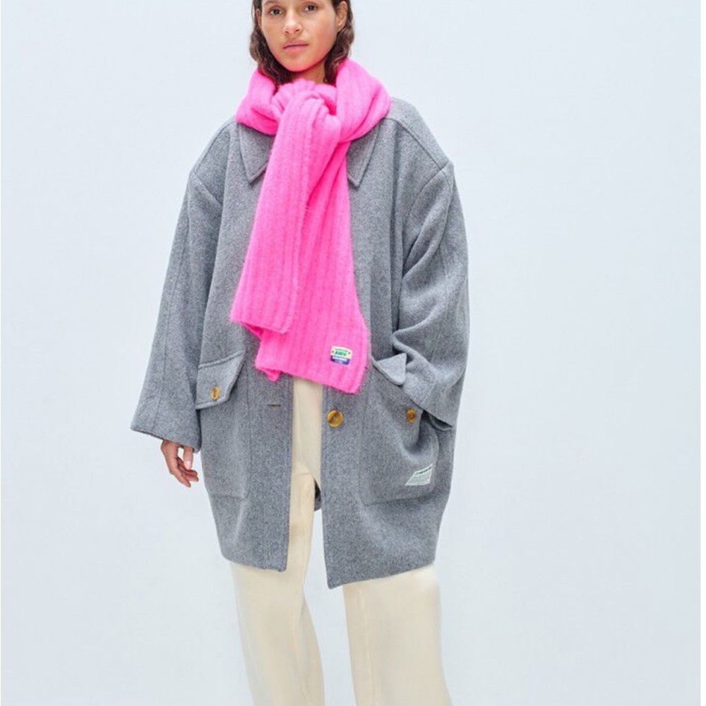 American Vintage Vitow Pink Melange Scarf